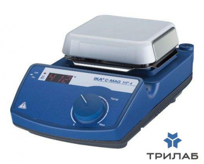 Плитка нагревательная, 500 °С, платформа 100х100 мм, керамика, C-MAG HP 4, IKA